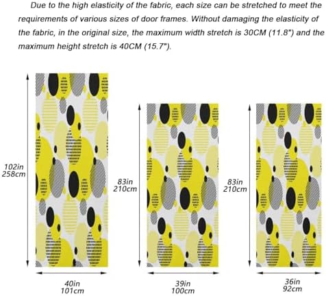 Susiyo Dots Halloween Door Cover Stretch Fabric Decor