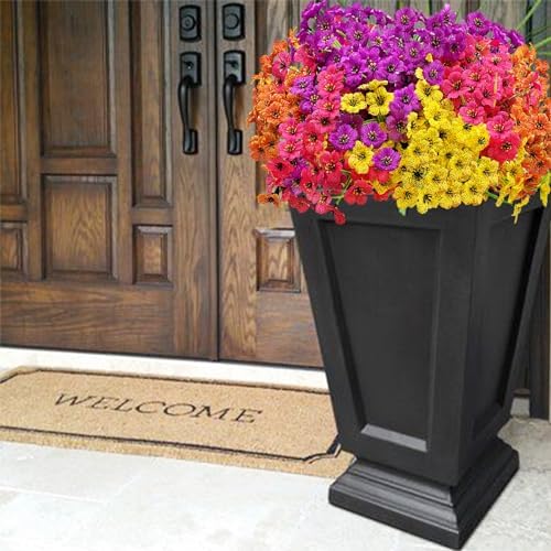 20 Bundles Artificial Flowers for Outdoor Decor 1