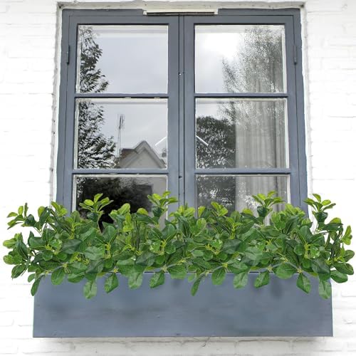 3PCS Artificial Green Baby Schefflera Bushes 157 Inch Real Touch Faux Plants