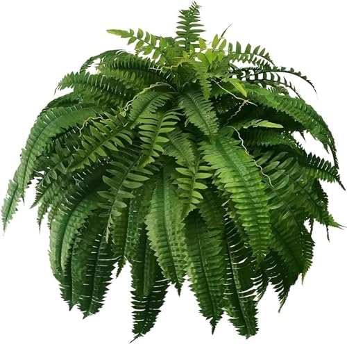 DACHUI 48 Inch Artificial Boston Fern Bush 88 Branches