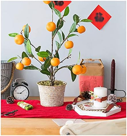 Artificial Pine Bonsai Tree 25 Inch Potted Fake Plants with Basket