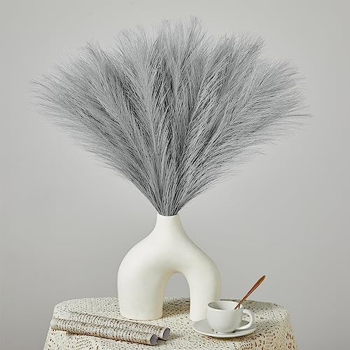 Serwalin Grey Pampas Grass Decor Centerpieces 6pcs
