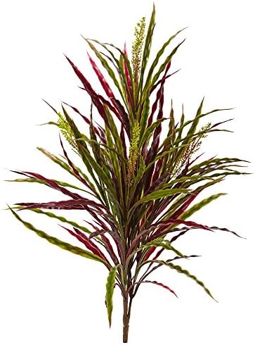 Nearly Natural 28in Fall Vanilla Grass Artificial Plant Set of 3