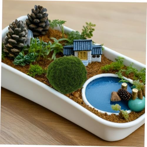 Happyyami Realistic Artificial Moss Ball 10cm Decorative Sphere