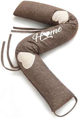 Praknu Door Draft Stopper 35 Inches Brown