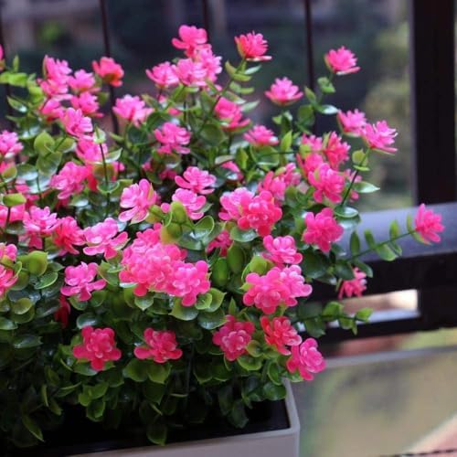 Bincy 12 Bundles Artificial Flowers Set