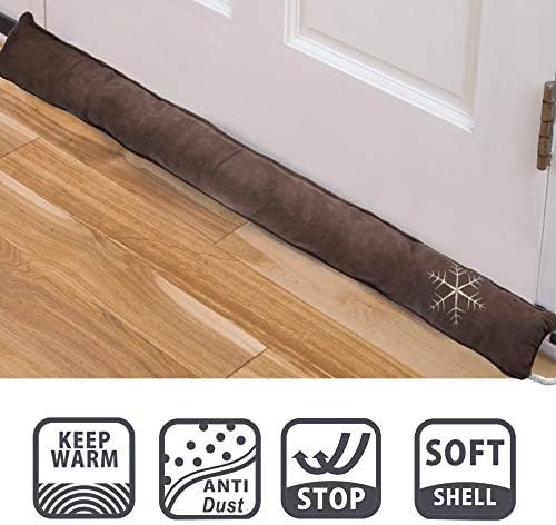 Simply Genius Cold Weather Draft Stopper 36 Inch Brown