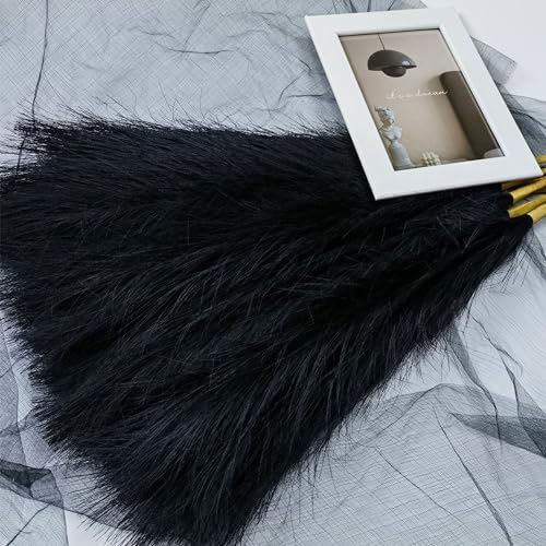 9 Pcs 17 Inch Black Pampas Grass Decor