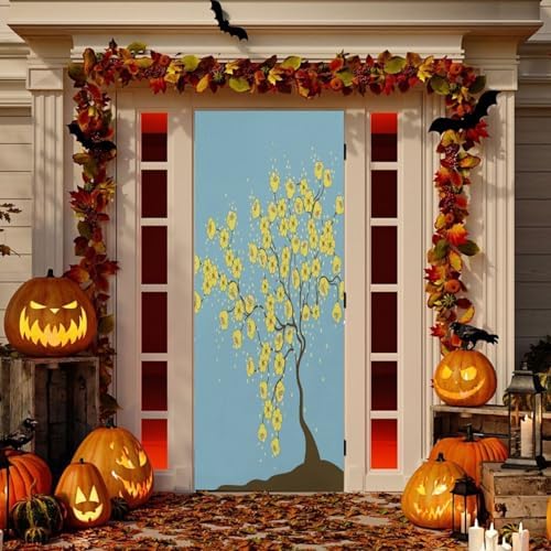 Susiyo Halloween Door Cover with Stretch Fabric 1