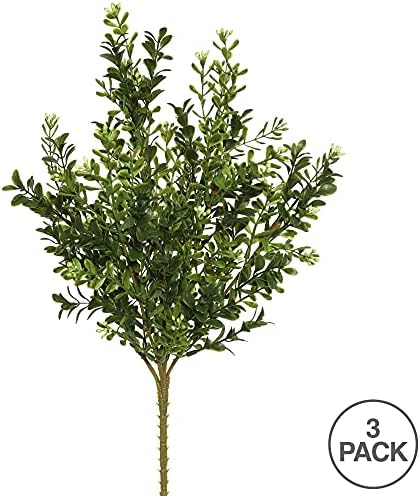Vickerman Artificial Boxwood Bush 3 Pack 18 Inches