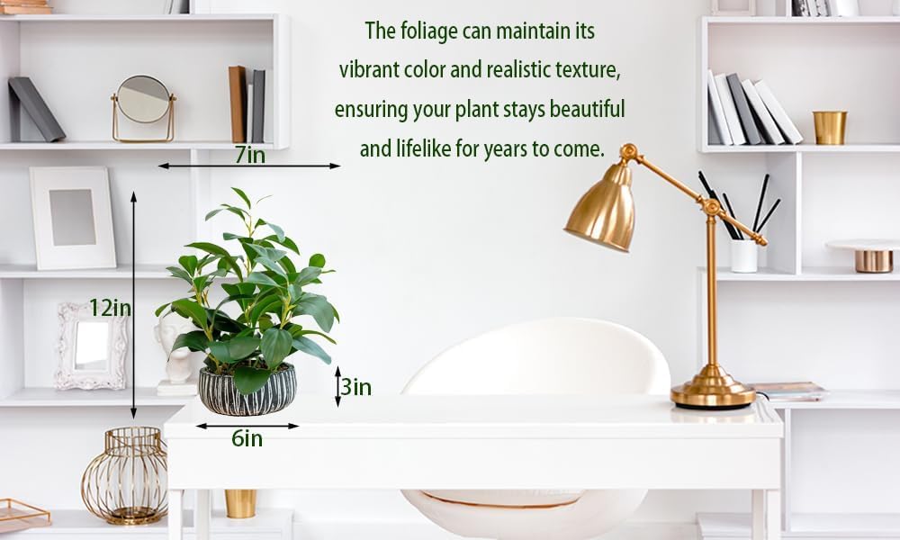 12 Inch Fake Ficus Plant Indoor Artificial Greenery