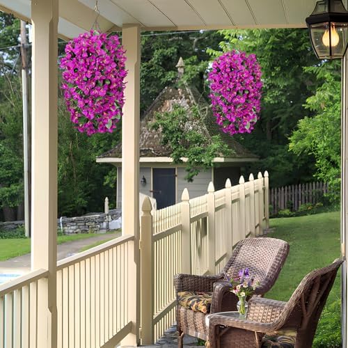 2 pcs Artificial Bougainvillea Flowers for Outdoor Decoration