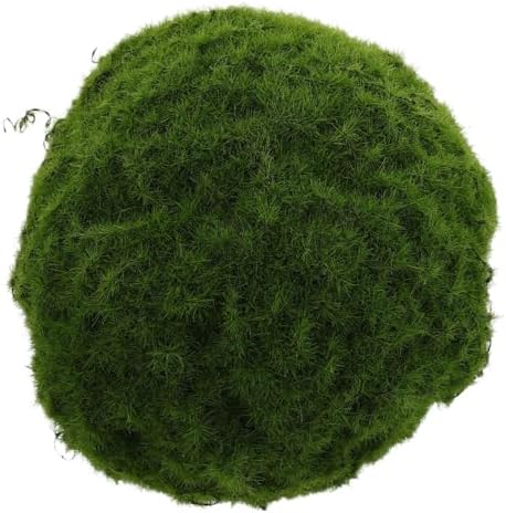 Wakauto Realistic Mossy Ball Artificial Greenery Sphere