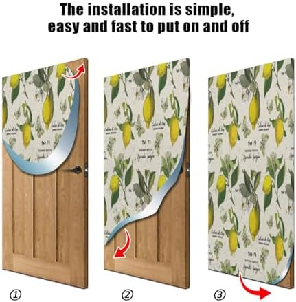 Susiyo Flower Leaves Lemon Halloween Door Cover