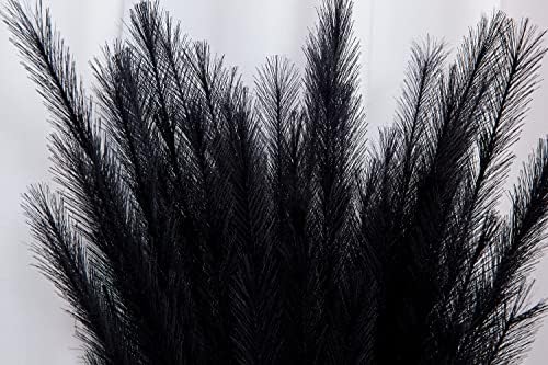 UiiziC Faux Pampas Grass 8 PCS 30 Inch Black