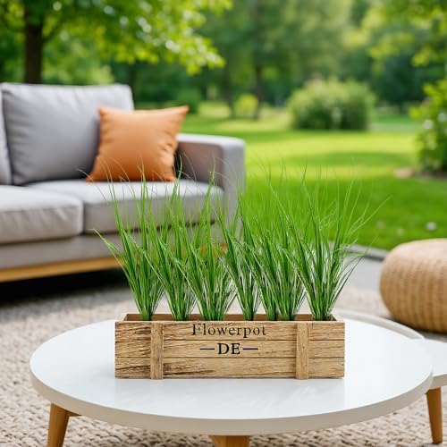 20Pcs Artificial Grass Fake Grass Artificial Shrub Plants 1