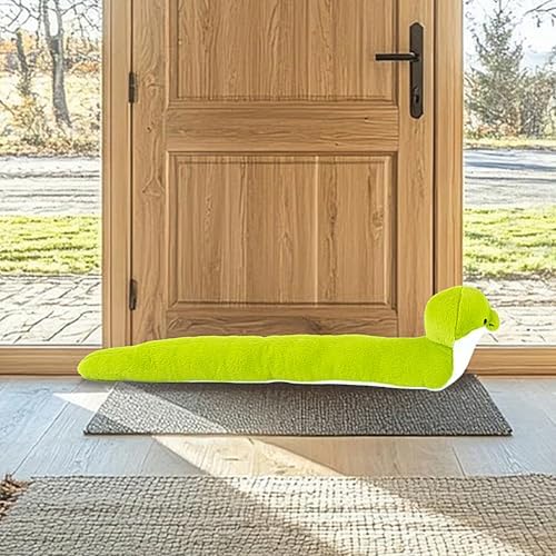 34 Inch Heavy Duty Green Snake Draft Stopper for Door Window