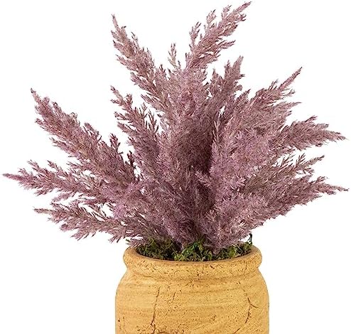 Northlight Artificial Astilbe Plant in Ceramic Pot - Purple 12 Inch