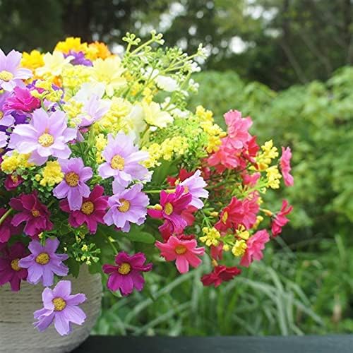 GaRcan Artificial Flowers Bouquet 7 Branch 28 Heads Wedding Decor