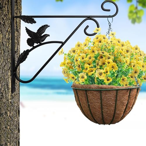 NOV FIRE Outdoor Artificial Flowers 8 Bundles