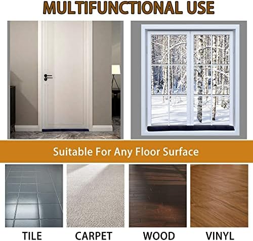 DreamQuil Door Draft Stopper 36 Inch Weather Stripping