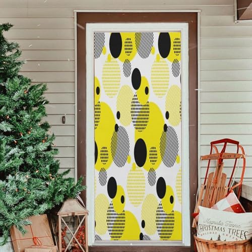 Susiyo Dots Halloween Door Cover Stretch Fabric Decor