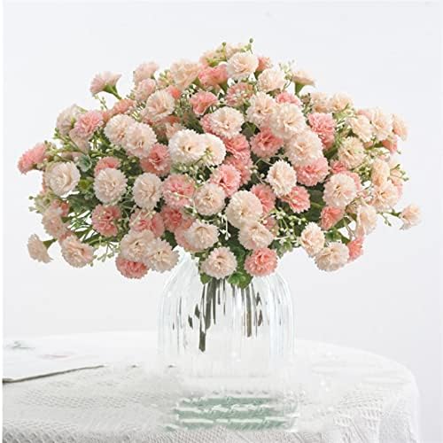 GaRcan Artificial Flowers 20 Head Bunch Lilac Carnations