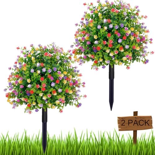 Ronyila Artificial Boxwood Ball Trees Set of 2