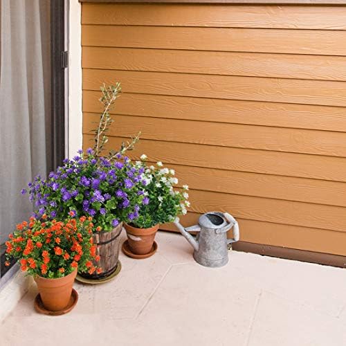 6 Bundles Artificial Flowers Fake Greenery UV Resistant