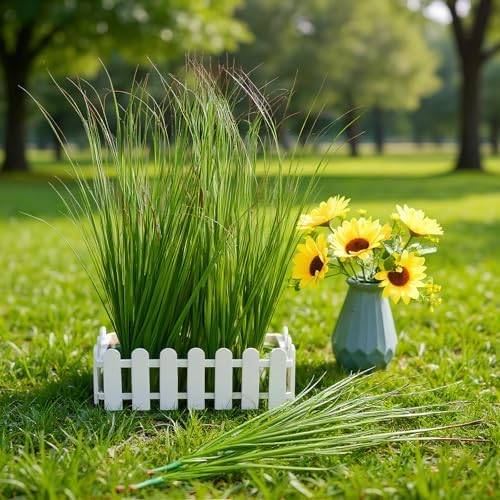 20Pcs Artificial Grass Fake Grass Artificial Shrub Plants 1