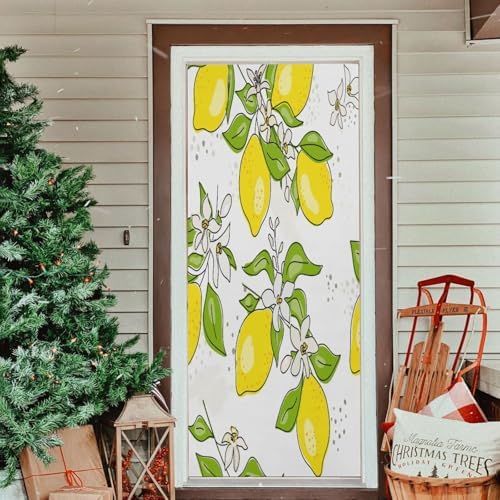Susiyo Rellow Lemon Tree Halloween Door Cover