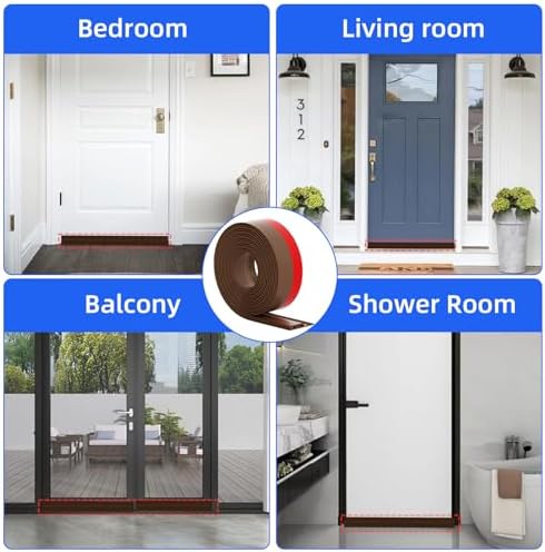 Under Door Draft Stopper with Noise Muffling