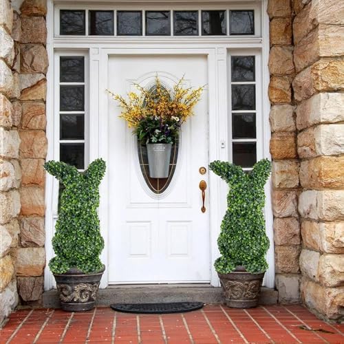 Easter Bunny Shaped Topiary Artificial Tree 30
