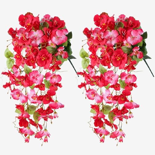 Ivydale Artificial Hanging Hibiscus Flowers 2pcs