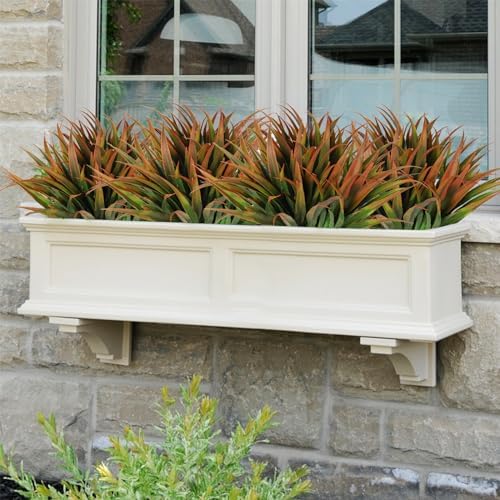 RECUTMS 12 Bundles Artificial Flowers UV Resistant Outdoor Decor
