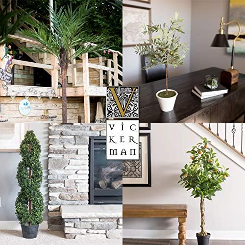 Vickerman Artificial Green Purple Eucalyptus Bush 20 Inch