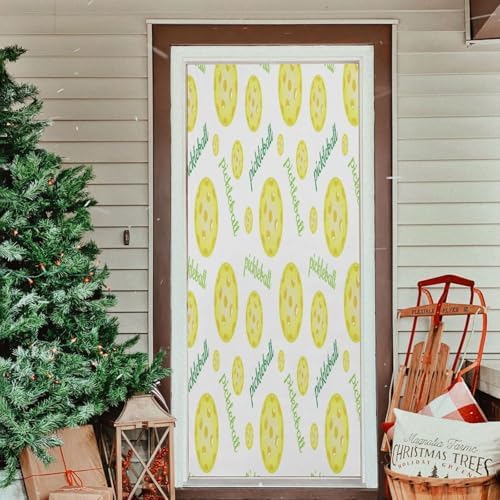Susiyo Yellow Pickleball Halloween Door Cover