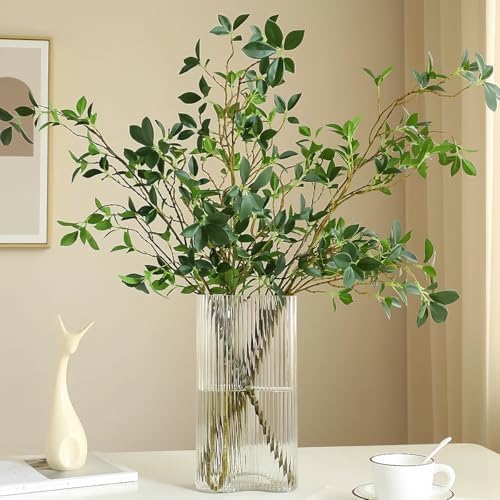3PCS Artificial Ficus Plant Branches 433 Inch Vase Decor