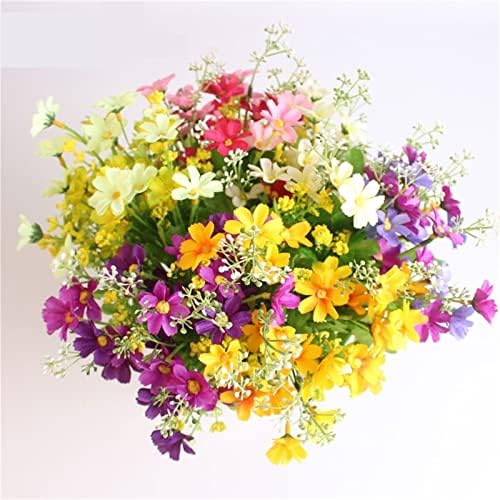 GaRcan Artificial Flowers Bouquet 7 Branch 28 Heads Wedding Decor