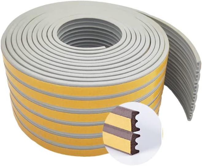 LYTON Door Draft Stopper Black Gray Seal