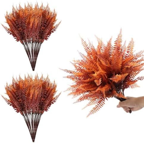 FineInno 12 Pcs Artificial Boston Ferns for Garden Decor