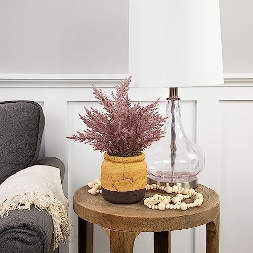 Northlight Artificial Astilbe Plant in Ceramic Pot - Purple 12 Inch