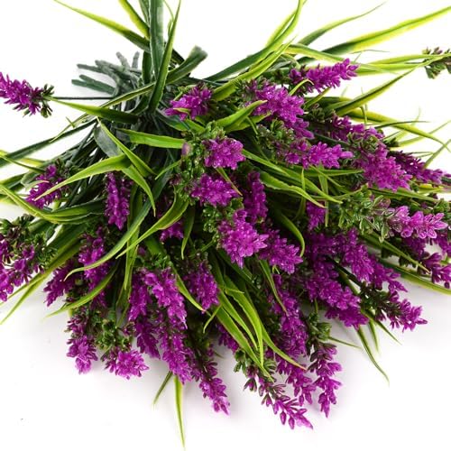 HANDIC 4pcs Artificial Plants Outdoor Decor Set