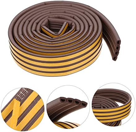 NUOBESTY Twin Door Sweeps Self Adhesive Weather Stripping
