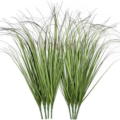 CATTREE Artificial Plants Fake Wheat Grass Tall Shrubs 8 Pcs Bundle