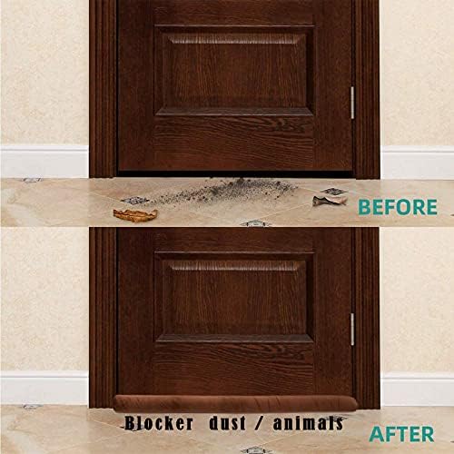 Tormays Door Draft Stopper Double Sided Adjustable Velvet Seal