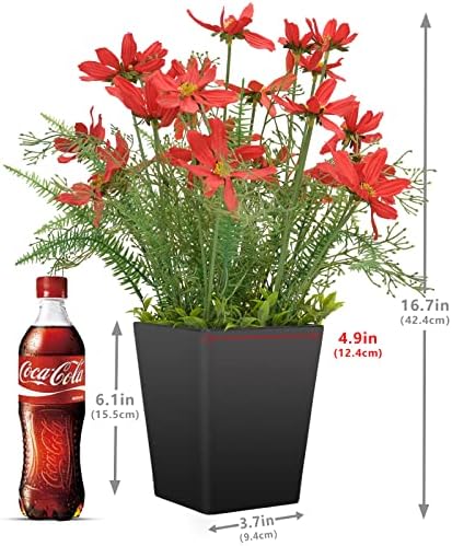 Luxsego Silk Artificial Flowers Coreopsis Faux Plants 167 In Red