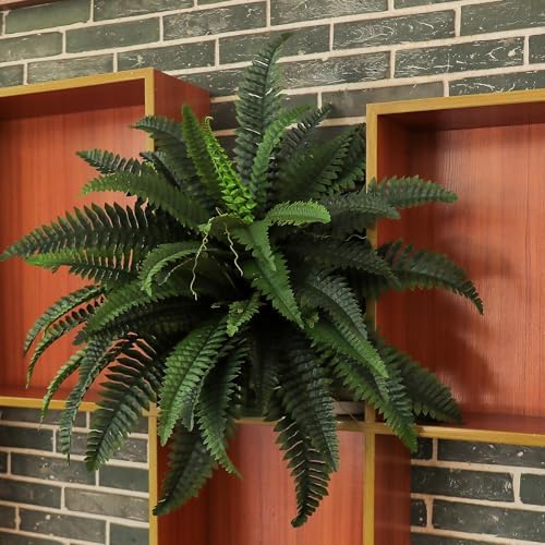 44W 30H Artificial Boston Ferns for Home Garden Decor