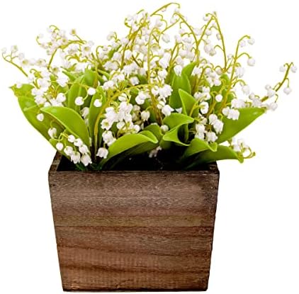 National Tree Company Artificial Lily of the Valley Bouquet White 10 Inches