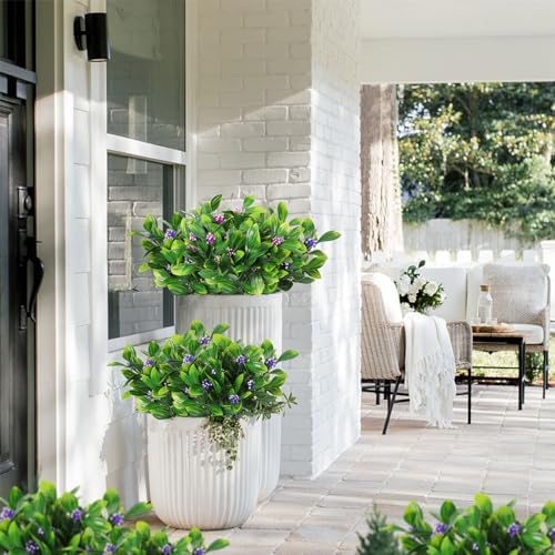 RECUTMS Artificial Hanging Rose and Shrubs for Home Decor